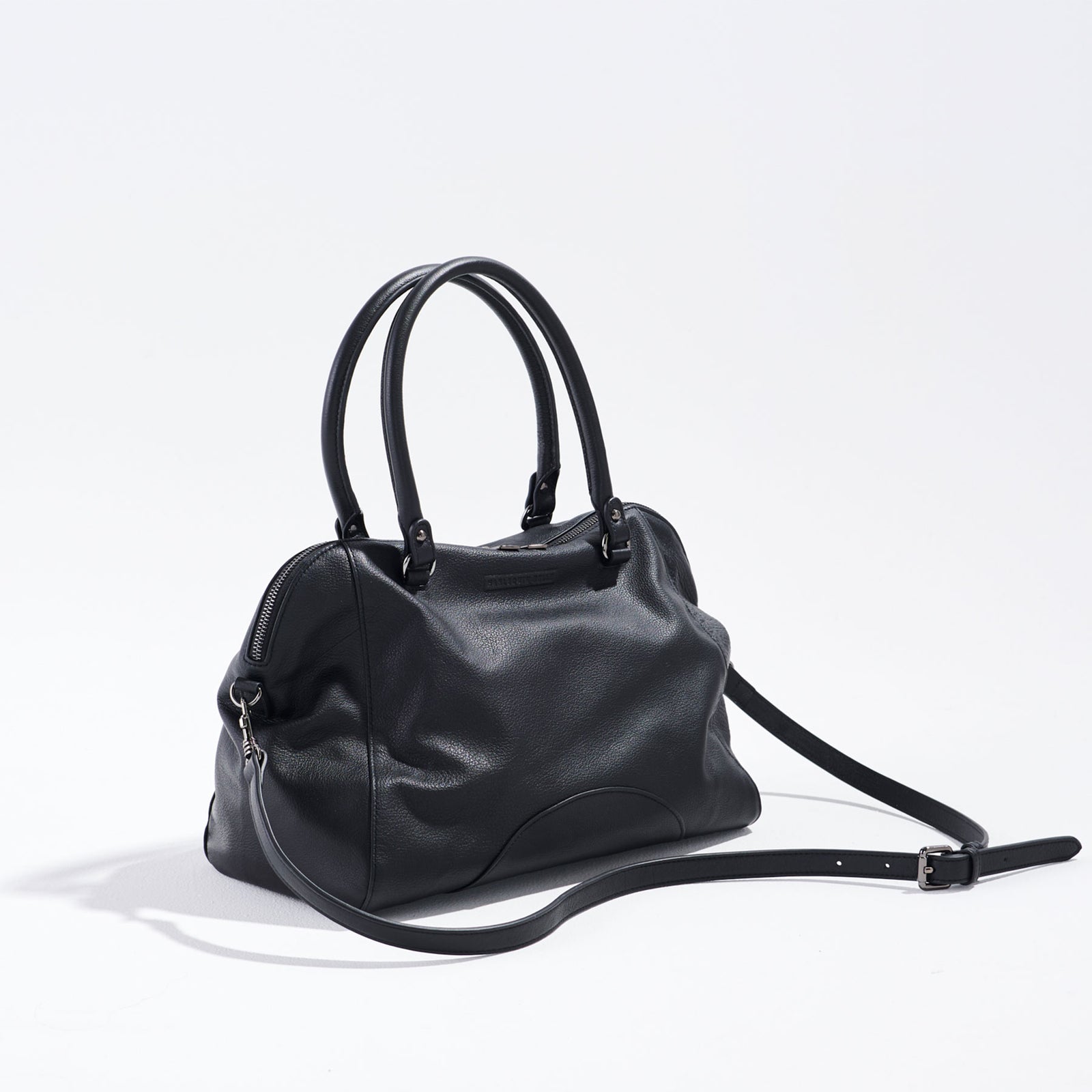 Harlequin Belle Moonrise Bag - Large black leather women's handbag